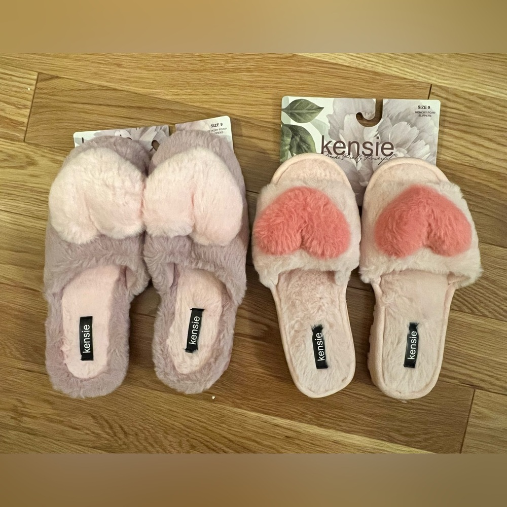 NWT Size 9 Kensie Memory Foam Slippers- Pick One